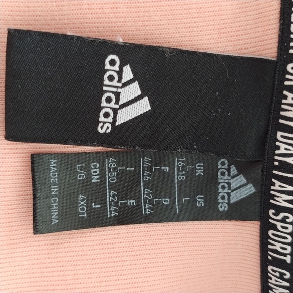 Adidas I Am Sport Game Day Crop Hoodie Peach L - Picture 9 of 13